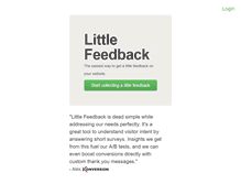 Tablet Screenshot of littlefeedback.com